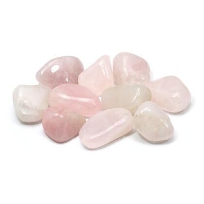 Divine Spirituals Rose Quartz Natural Healing Crystal Tumble Stone (Value Pack of 2 AAA Grade Natural Tumbles) Chakra Tumbled Stones Abundance Stones 2