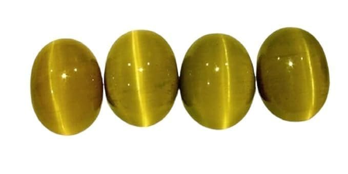 Divine Spirituals Natural Cats Eye Original Certified Gemstone Translucent Yellowish Chatoyant Chrysoberyl Exclusive Cymophane Lehsunia Vaidurya Cat’s Eye Cat's Eye Gemstone Abundance Stones