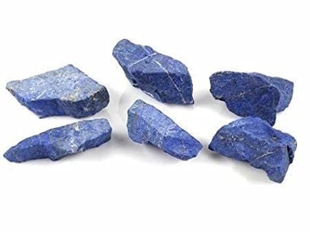 Divine Spirituals Lapis Lazuli Natural Raw Rough Stones | Pack of 1 to 4 Beautiful Natural Raw Stones Natural Healing Crystals Abundance Stones