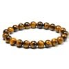 Divine Spirituals Tiger Eye Natural Bracelet Pure Certified 8mm Unisex Bracelets Super AAA Quality for Healing Meditation Success and Abundance Chakra Healing Bracelets Abundance Stones 6