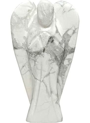 Divine Spirituals Natural Rhodochrosite Energized Healing Lab Certified Natural Crystal White Angel (3″ Inches) Figurine Abundance Stones
