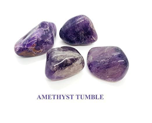 Divine Spirituals Amethyst Tumble Natural AAA Grade Pebbles Stones for Reiki Healing Vastu Correction Love Relationship and Financial (Amethyst) Chakra Tumbled Stones Abundance Stones 5 Divine Spirituals Amethyst Tumble Natural AAA Grade Pebbles Stones for Reiki Healing Vastu Correction Love Relationship and Financial (Amethyst) Chakra Tumbled Stones Abundance Stones 5