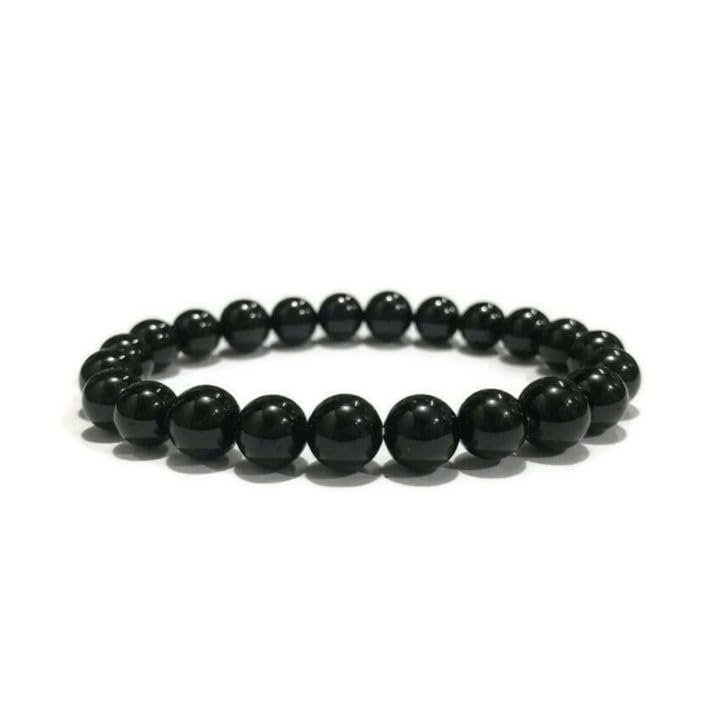 Divine Spirituals Black Tourmaline Natural Bracelet Pure Certified For Men And Women Adjustable 8Mm Lab Certified Gemstone For Men And Women Bracelet For Healing Meditation Success And Abundance Chakra Healing Bracelets Abundance Stones 2