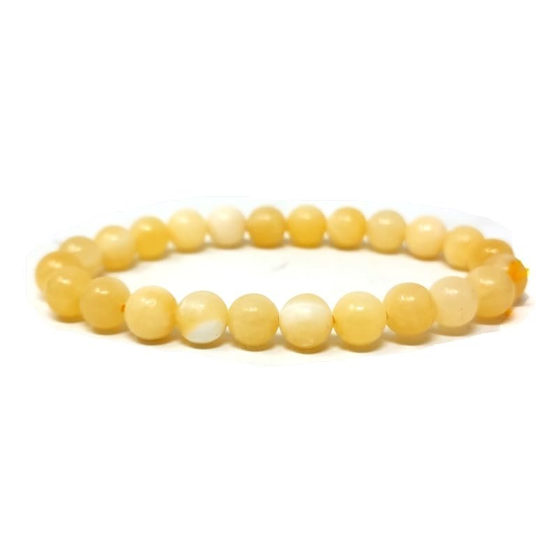 Divine Spirituals Yellow Calcite Natural Bracelet Pure Certified 8mm Unisex Bracelets Super AAA Quality for Healing Meditation Success and Abundance Chakra Healing Bracelets Abundance Stones