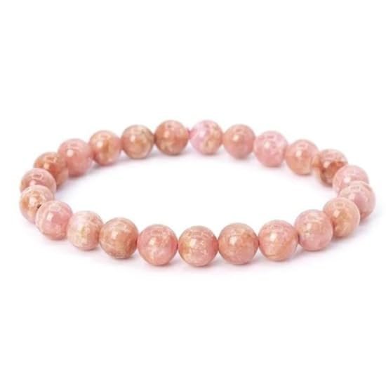Divine Spirituals Rose Quartz Natural Crystal Bracelet Lab Certified 8 mm AAA Grade Stretchable Bracelet for Healing Meditation and Manifestation Chakra Healing Bracelets Abundance Stones