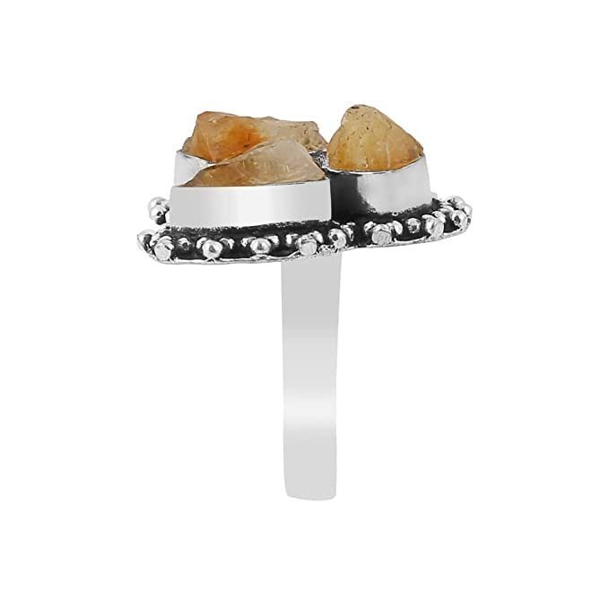 Divine Spirituals Certified Original Raw Citrine Triple Money Stone Adjustable Ring for Financial Abundance Wealth Good Luck and Prosperity Natural Healing Crystals Abundance Stones 7 Divine Spirituals Certified Original Raw Citrine Triple Money Stone Adjustable Ring for Financial Abundance Wealth Good Luck and Prosperity Natural Healing Crystals Abundance Stones 7