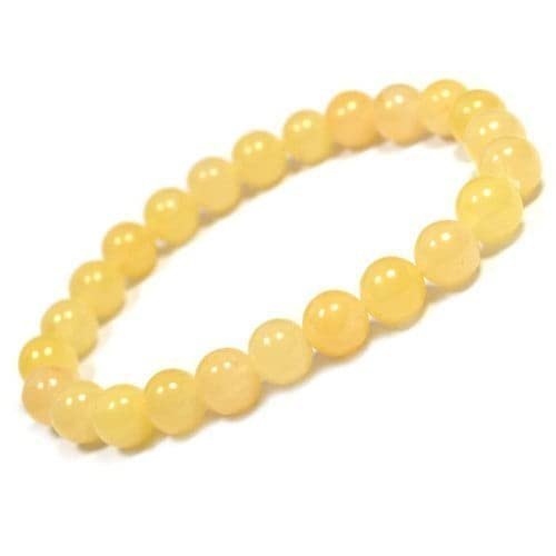 Divine Spirituals Stretchable Unisex Gemstone Natural Crystal Certified Stone Bracelet | Diameter : 2.5 Inch.| Stone Size – 8 mm Beads | Shape – Round.(Golden Quartz Bracelet) Chakra Healing Bracelets Abundance Stones