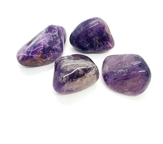 Divine Spirituals Natural AAA Grade Amethyst Tumble Pebbles Stones for Reiki Healing Home Decoration and Vastu Correction Love Relationship and Financial Abundance, Wealth, Will Power and Prosperity (Amethyst) Chakra Tumbled Stones Abundance Stones