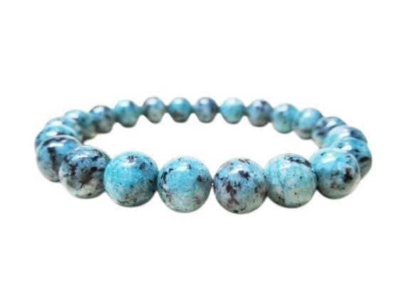 AAA Grade African Turquoise Bracelet – 10mm Healing Crystals, Signature Products Healing Crystals, Round, African Turquoise Bracelet, African Turquoise, Natural Gemstone