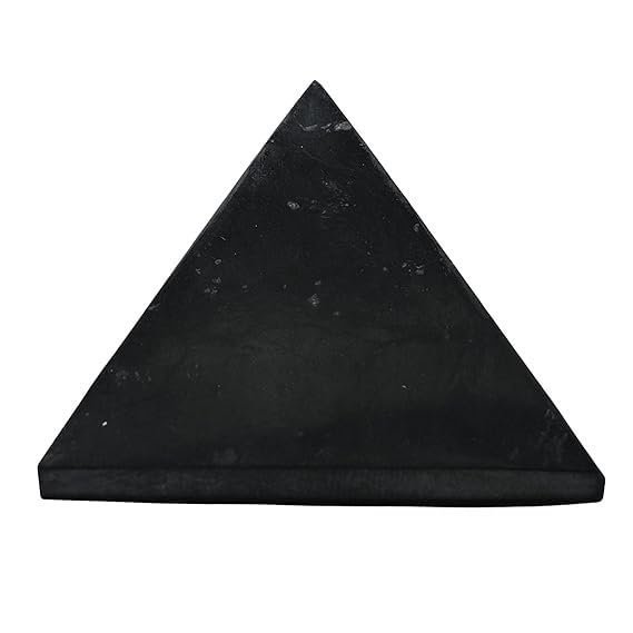 Divine Spirituals Natural – You Will Receive ONE Shungite Crystal Certified Pyramid as Shown, Handmade, Quality Checked, Earthly mined, Organic and Authentic. Sculptures Abundance Stones