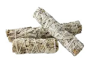 Divine Spirituals Organic White Sage Smudge Sticks Packs for Cleansing Home, Meditation, Yoga, Healing and Smudging | Sustainably Sourced California White Sage Bundles – Pack of 1 White Sage Abundance Stones