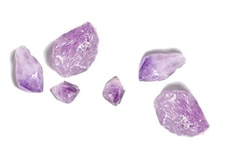 Divine Spirituals Amethyst Raw Rough Stones | Weight : 150 Grams Approx. | Pack of 1 to 4 pc | Hand Picked and Cleaned Natural Healing Crystals Abundance Stones