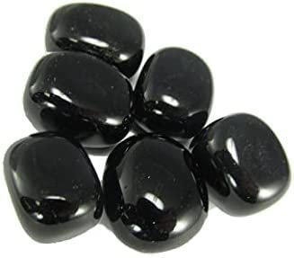 Divine Spirituals Black Obsidian Original Crystal Tumble For Manifestation, Healing and Meditation (Value Pack of 2) Chakra Tumbled Stones Abundance Stones