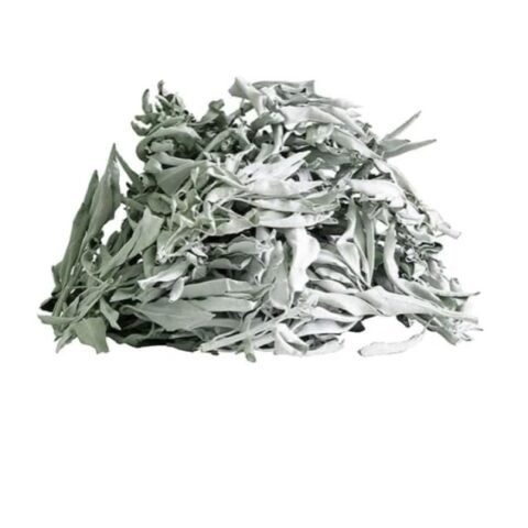 Divine Spirituals White Sage Leaves | Natural Pure California White Sage Dry Smudge Leaves – for Smudging Ancient Rituals Home Cleansing and Purification, Incense Meditation (25 Grams) White Sage Abundance Stones