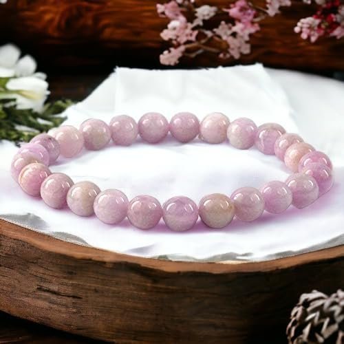 Divine Spirituals Natural Pure Certified Kunzite 8mm Unisex Bracelet Super AAA Quality for Healing Meditation Success and Abundance (Kunzite Bracelet) Chakra Healing Bracelets Abundance Stones 7 Divine Spirituals Natural Pure Certified Kunzite 8mm Unisex Bracelet Super AAA Quality for Healing Meditation Success and Abundance (Kunzite Bracelet) Chakra Healing Bracelets Abundance Stones 7