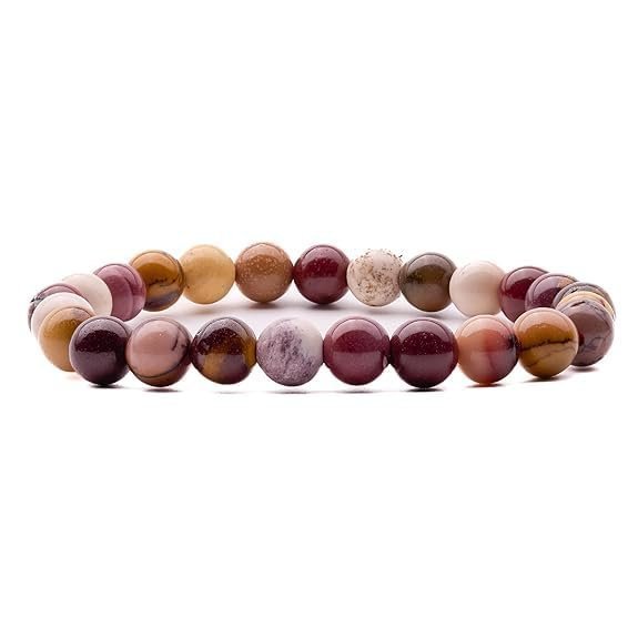 Divine Spirituals Stretchable Unisex Gemstone Natural Crystal Certified Stone Bracelet | Diameter : 2.5 Inch.| Stone Size – 8 mm Beads | Shape – Round. Chakra Healing Bracelets Abundance Stones