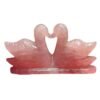 Divine Spirituals Handmade Pair of Swans for Love & Relationship Handcrafted Love Birds Duck Male Female Gift 150 Grams Approx 6 cms Height Figurine Abundance Stones 2