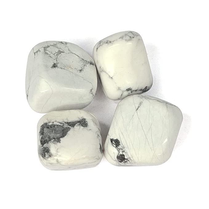 Divine Spirituals Howlite Tumble Natural Tumble Stones for Reiki Healing Vastu Correction and Financial Abundance Chakra Tumbled Stones Abundance Stones