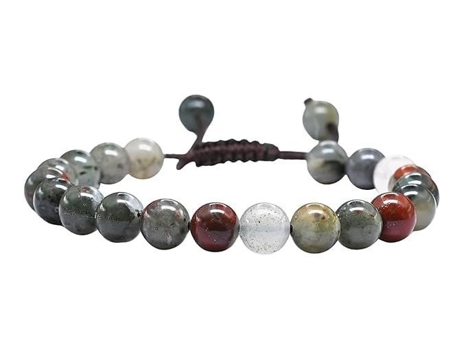 Divine Spirituals Natural African Bloodstone Pure Certified Adjustable Thread Unisex Bracelet Super AAA Quality for Yoga Reiki Chakra Healing Bracelets Abundance Stones 3 Divine Spirituals Natural African Bloodstone Pure Certified Adjustable Thread Unisex Bracelet Super AAA Quality for Yoga Reiki Chakra Healing Bracelets Abundance Stones 3