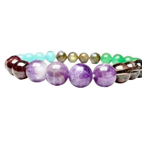 Divine Spirituals Zodiac Natural Crystal Sagittarius Sun Sign Certified Unisex Bracelet Original Natural 8 mm Stone Beads with Palo Santo Smudge Chakra Healing Bracelets Abundance Stones