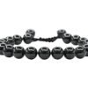 Divine Spirituals Natural Black Banded Agate / Sulemani Pure Certified Adjustable Thread Unisex Bracelet Super AAA Quality for Yoga Reiki Chakra Healing Bracelets Abundance Stones 2