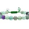 Divine Spirituals Natural Multi Fluorite Pure Certified Adjustable Thread Unisex Bracelet Super AAA Quality for Yoga Reiki Chakra Healing Bracelets Abundance Stones 4