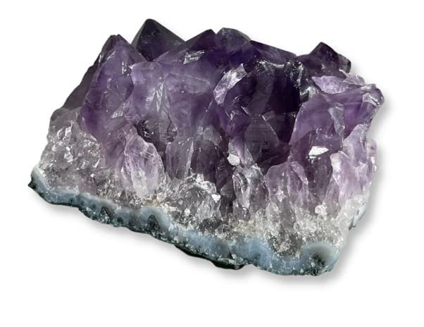 Divine Spirituals AAA Grade Raw Chakra Stones Natural Healing Crystals for Fengshui, Vastu, Reiki, Chakra Meditation and Abundance with Beautiful Pine Wood Box and Palo Santo Smudge Stick (Amethyst) Natural Healing Crystals Abundance Stones