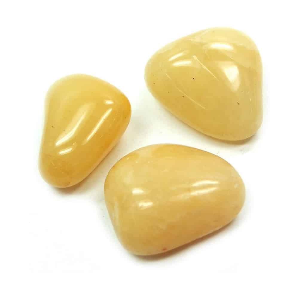 Divine Spirituals Yellow Aventurine Power Crystal Original Tumble For Manifestation, Healing and Meditation for rebalancing your solar plexus (Value Pack of 2) Chakra Tumbled Stones Abundance Stones