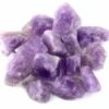 Divine Spirituals Natural Healing crystal Amethyst Raw Rough Stones | Weight : 150 Grams Approx. | Pack of 4 to 8 pc | Hand Picked and Cleaned Natural Healing Crystals Abundance Stones 8