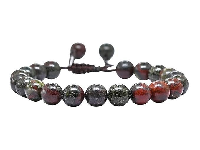 Divine Spirituals Natural Dragon Bloodstone Pure Certified Adjustable Thread Unisex Bracelet Super AAA Quality for Yoga Reiki Bloodstone Abundance Stones 3 Divine Spirituals Natural Dragon Bloodstone Pure Certified Adjustable Thread Unisex Bracelet Super AAA Quality for Yoga Reiki Bloodstone Abundance Stones 3