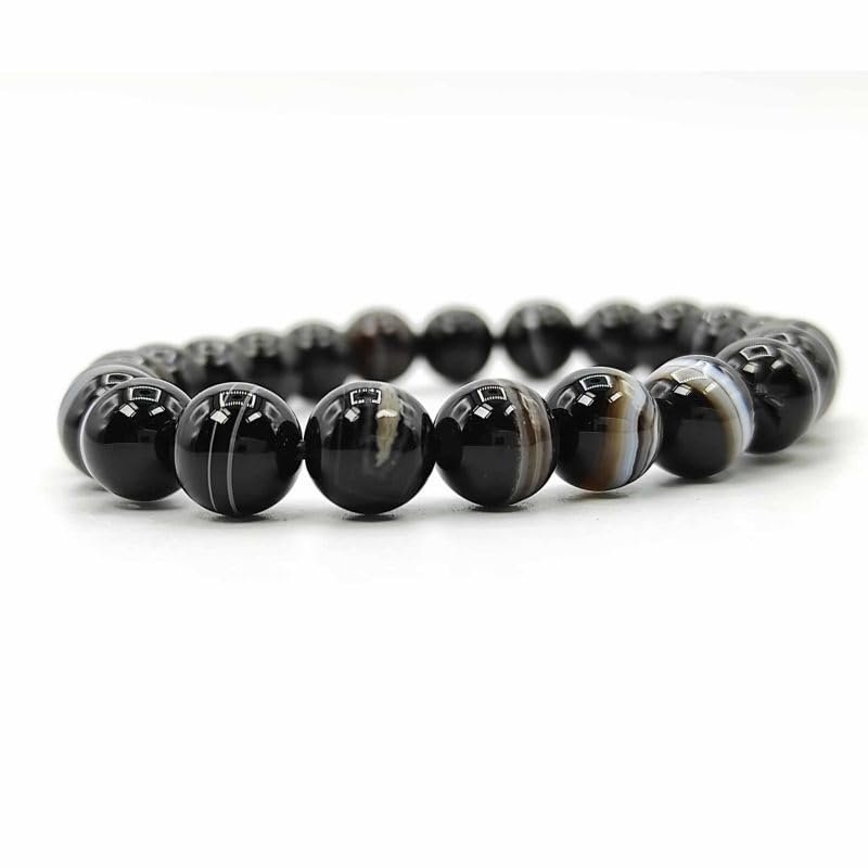 Divine Spirituals Sulemani Hakeek Bracelet Natural Pure Certified For Men and Women Adjustable 8mm Lab Certified Gemstone For Men and Women Bracelet for Healing Meditation Success and Abundance Chakra Healing Bracelets Abundance Stones