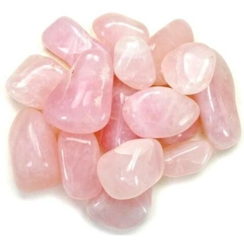 Divine Spirituals Rose Quartz Natural Healing Crystal Tumble Stone (Value Pack of 2 AAA Grade Natural Tumbles) Chakra Tumbled Stones Abundance Stones