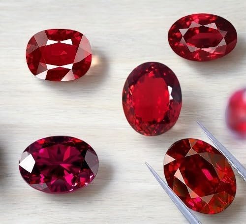 Divine Spirituals Siamese Thai Certified Natural Ruby/Manikya/Manak Gemstones Rectangular Exclusive Faceted Cut – 5.2 Carats for Unisex Ring Jewellery Healing Crystal Rings Abundance Stones 5 Divine Spirituals Siamese Thai Certified Natural Ruby/Manikya/Manak Gemstones Rectangular Exclusive Faceted Cut – 5.2 Carats for Unisex Ring Jewellery Healing Crystal Rings Abundance Stones 5
