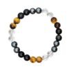 Divine Spirituals Ultimate Protection Natural Certified 8 mm Beads Bracelet – Negative Energy Protection Bracelet, Good Luck Bracelet, Beaded Bracelet, Unisex Crystal Healing and Meditation Chakra Healing Bracelets Abundance Stones 4