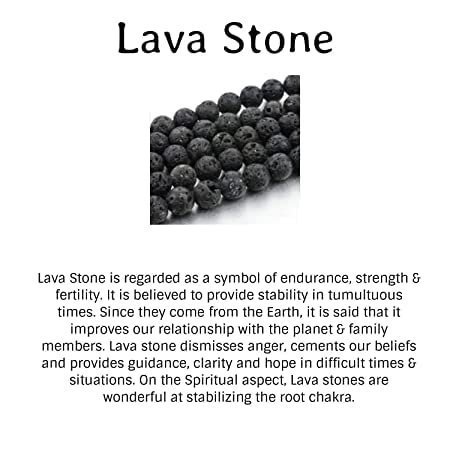 Divine Spirituals Lava Stone Diffuser Bracelet for Women Men Natural Healing – Stretchable Unisex Bracelet Chakra Healing Bracelets Abundance Stones 2