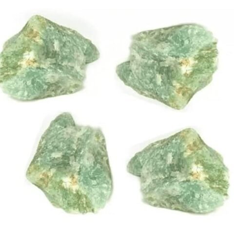 Divine Spirituals Natural Green Jade Raw Rough Stones. Weight : 100 to 150 Grams Approx. | Pack of 1 to 4 Beautiful Natural Raw Stones depending on Raw Crystal Stone Size | Hand Picked and Cleaned Natural Healing Crystals Abundance Stones
