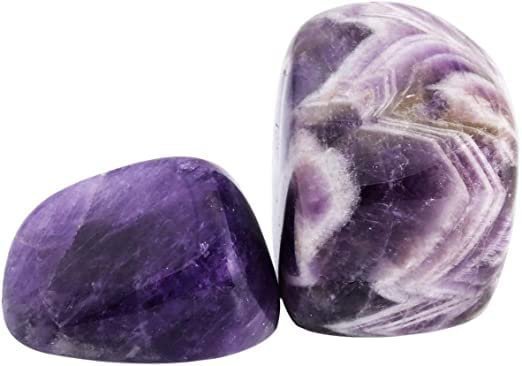 Divine Spirituals Original Crystal Tumble GemStone For Manifestation, Abundance , Healing and Meditation (Amethyst) Chakra Tumbled Stones Abundance Stones