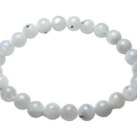 Divine Spirituals Natural Certified 8MM Healing Crystal Crystal Bracelet for Men and Women (Rainbow Moonstone Bracelet) Chakra Healing Bracelets Abundance Stones