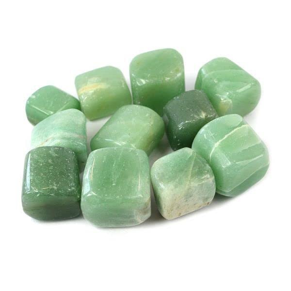Divine Spirituals Original Crystal Tumble GemStone For Manifestation, Abundance , Healing and Meditation (Green Aventurine) Chakra Tumbled Stones Abundance Stones