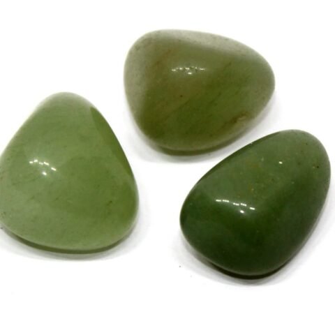 Divine Spirituals Green Aventurine Natural Healing Crystal Tumble Stone (Value Pack of 2 AAA Grade Natural Tumbles) Chakra Tumbled Stones Abundance Stones 2