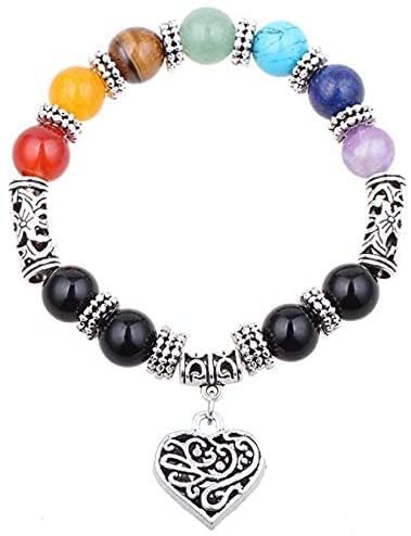 AAA Grade 7 Chakra Bracelet – 10mm Healing Crystals, Signature Products Healing Crystals, 7 Chakra Healing Bracelet, Round, Natural Gemstone, 7 Chakra 2