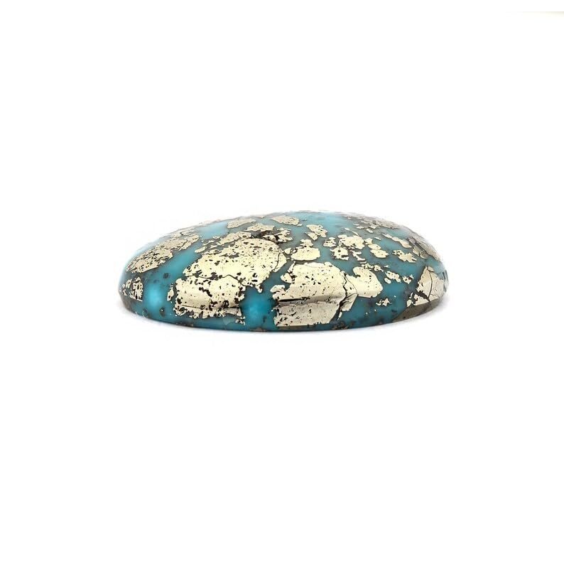 Divine Spirituals Authentic Turquoise (Firoza) Gemstone – Original Firoza for Astrological and Healing Benefits – 30 to 35 Carats Irani Firoza Abundance Stones 2