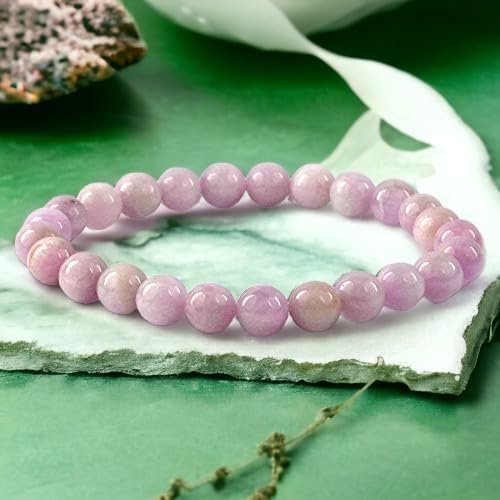 Divine Spirituals Pink Kunzite Natural Bracelet Pure Certified For Men and Women Adjustable 8mm Lab Certified Gemstone For Men and Women Bracelet for Healing Meditation Success and Abundanceet Chakra Healing Bracelets Abundance Stones 10 Divine Spirituals Pink Kunzite Natural Bracelet Pure Certified For Men and Women Adjustable 8mm Lab Certified Gemstone For Men and Women Bracelet for Healing Meditation Success and Abundanceet Chakra Healing Bracelets Abundance Stones 10