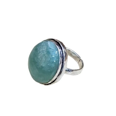 Divine Spirituals Certified Green Aventuring Adjustable Crystal Ring for Abundance, Prosperity, Self Love, Wealth and Protection Crystal Gemstone Rings Abundance Stones