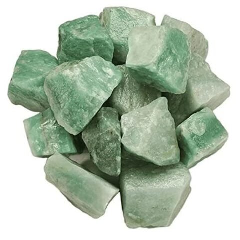 Divine Spirituals Green Aventurine Raw Rough Stones. Weight : 200 Grams Plus Approx. | Pack of 1 to 4 Beautiful Natural Raw Stones | Hand Picked and Cleaned Natural Healing Crystals Abundance Stones