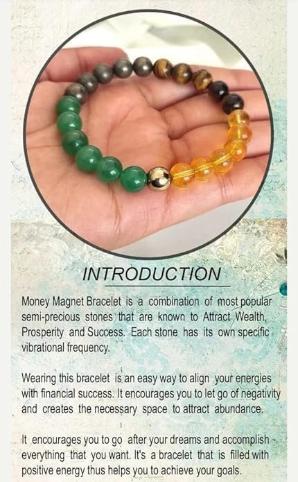 Divine Spirituals Certified Crystal 8mm Beads Unisex Money Magnet Adjustable Thread Bracelet for Prosperity and Abundance. Chakra Healing Bracelets Abundance Stones 5 Divine Spirituals Certified Crystal 8mm Beads Unisex Money Magnet Adjustable Thread Bracelet for Prosperity and Abundance. Chakra Healing Bracelets Abundance Stones 5