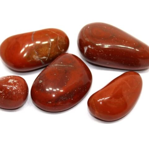 Divine Spirituals Red Jasper Natural Healing Crystal Tumble Stone (Value Pack of 2 AAA Grade Natural Tumbles) Chakra Tumbled Stones Abundance Stones 2