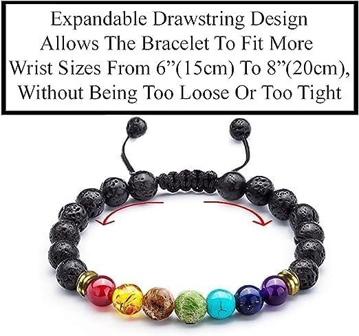 Divine Spirituals 7 Chakra Lava Natural Pure Certified 8mm Unisex Bracelets Super AAA Quality for Healing Meditation Success and Abundance (7 Chakra Lava Bracelet) Chakra Healing Bracelets 7 Chakra Bracelet 7 Divine Spirituals 7 Chakra Lava Natural Pure Certified 8mm Unisex Bracelets Super AAA Quality for Healing Meditation Success and Abundance (7 Chakra Lava Bracelet) Chakra Healing Bracelets 7 Chakra Bracelet 7