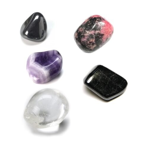 Divine Spirituals Zodiac Natural Crystal Tumble Set Aquarius Sun Sign Premium Birthstone Gemstone Tumble Crystal Kit for Healing Meditation Financial Abundance and Good Luck Chakra Tumbled Stones Abundance Stones