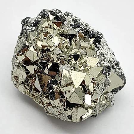 Divine Spirituals Peru Pyrite Stone Original Cluster -Natural Iron Pyrite Rock Reiki Crystal for Increased Willpower and Manifestation (57 Grams) Cubical Pyrite Clusters Abundance Stones 4 Divine Spirituals Peru Pyrite Stone Original Cluster -Natural Iron Pyrite Rock Reiki Crystal for Increased Willpower and Manifestation (57 Grams) Cubical Pyrite Clusters Abundance Stones 4